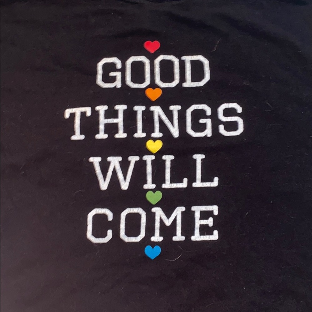 Cute black crop top w/cute designs!